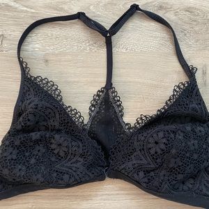 Black lace bralette from Victoria’s Secret, size medium